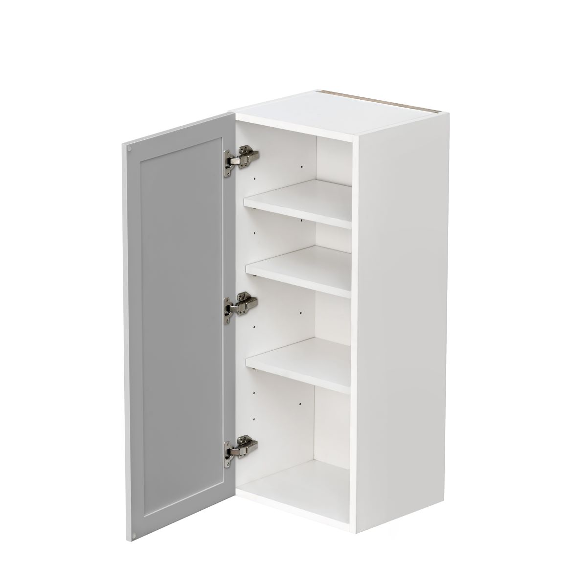 White Shaker Base Cabinet 1-Door 3-Adjustable shelves